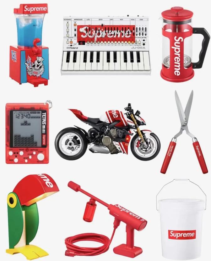 Supreme2024春夏部分新品。(图/Supreme2024春夏lookbook)
